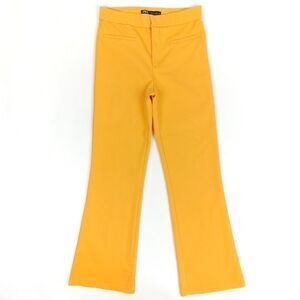 Bright Zara Yellow Boot Cut Pants